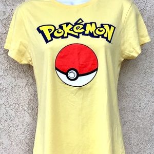 POKÉMON Girls Yellow T-Shirt XL like new
